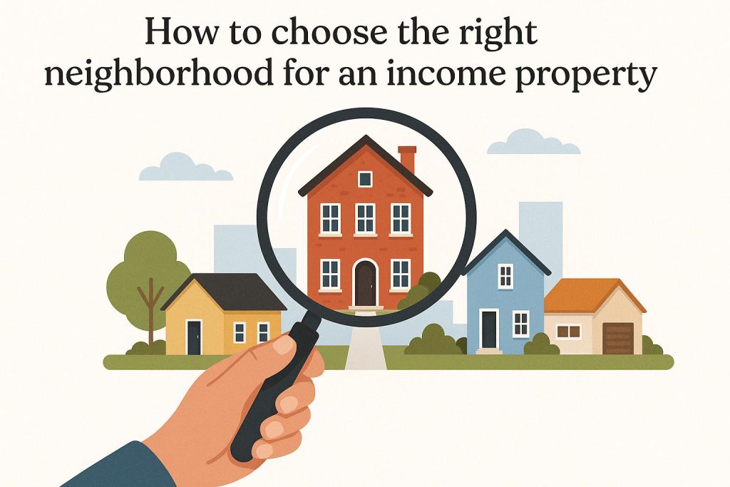 How to choose the right neighborhood for an income property