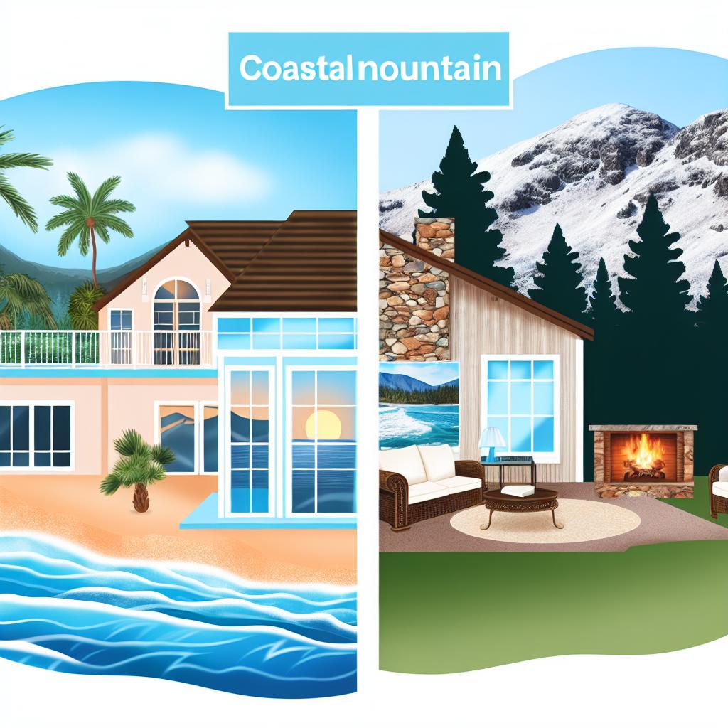 How to decide between coastal or mountain properties