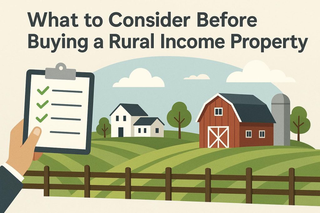 What to consider before buying a rural income property